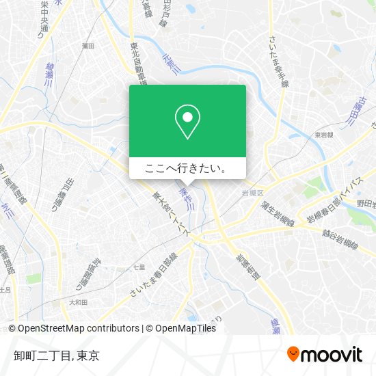 卸町二丁目地図