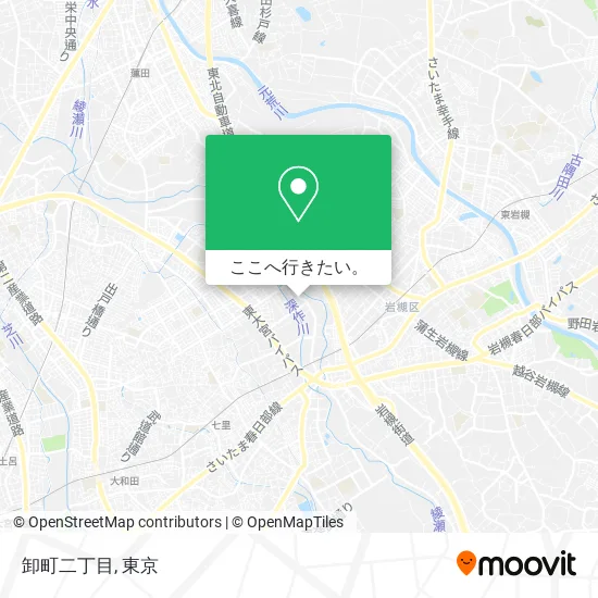 卸町二丁目地図