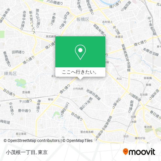 小茂根一丁目地図