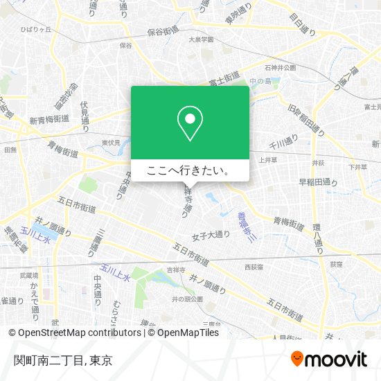 関町南二丁目地図