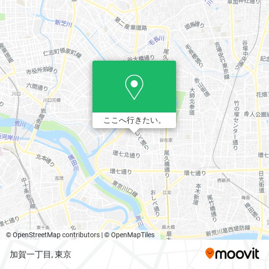 加賀一丁目地図