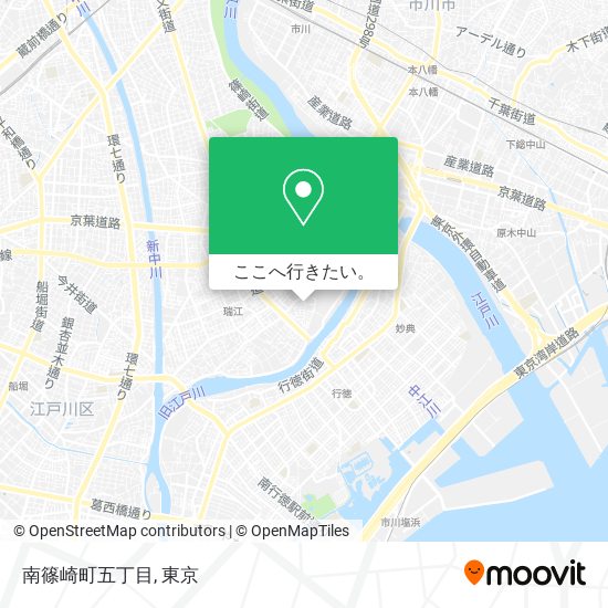 南篠崎町五丁目地図