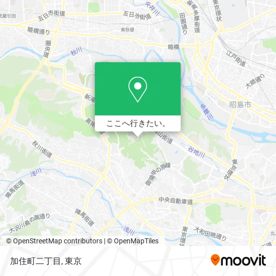 加住町二丁目地図