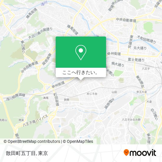 散田町五丁目地図