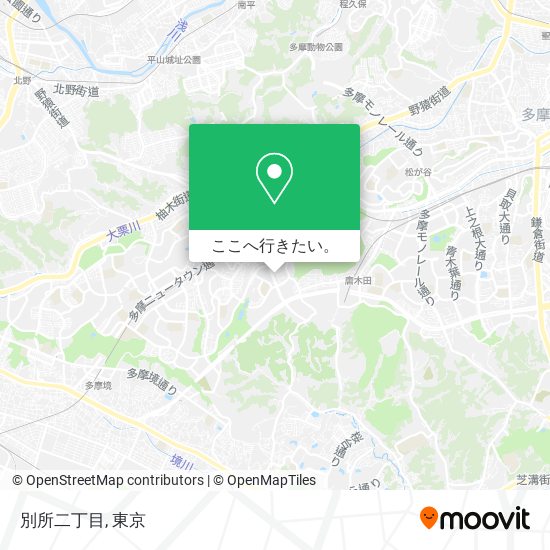 別所二丁目地図