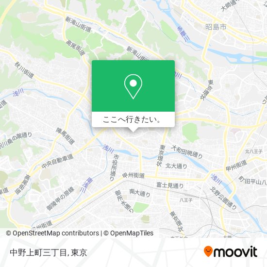 中野上町三丁目地図