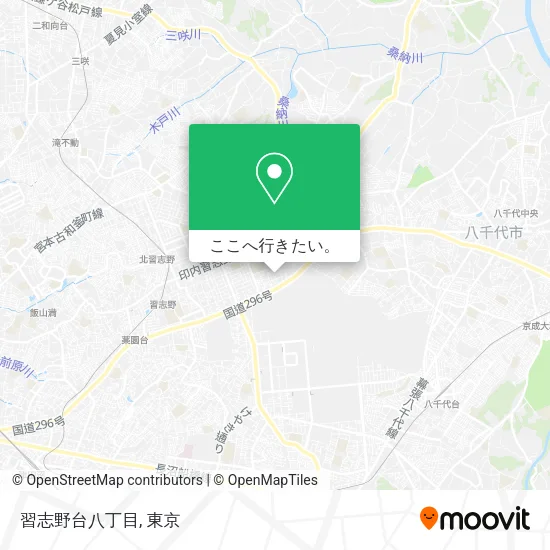 習志野台八丁目地図