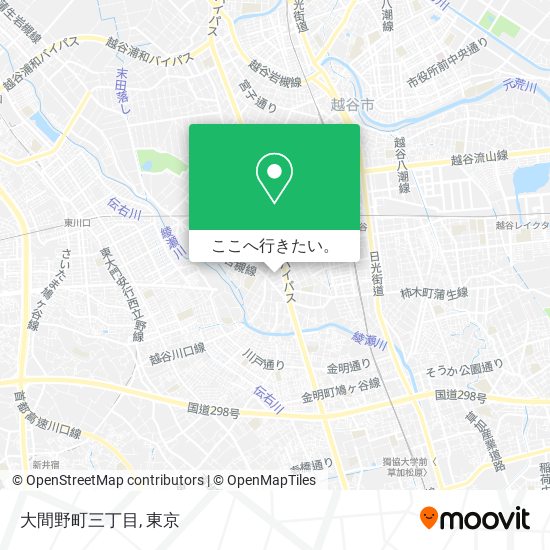 大間野町三丁目地図