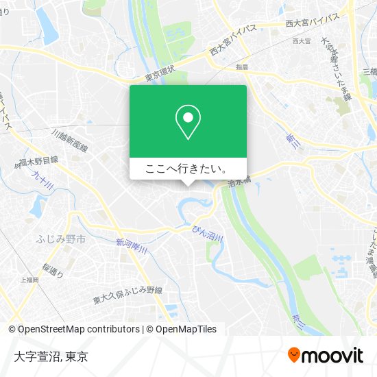 大字萱沼地図