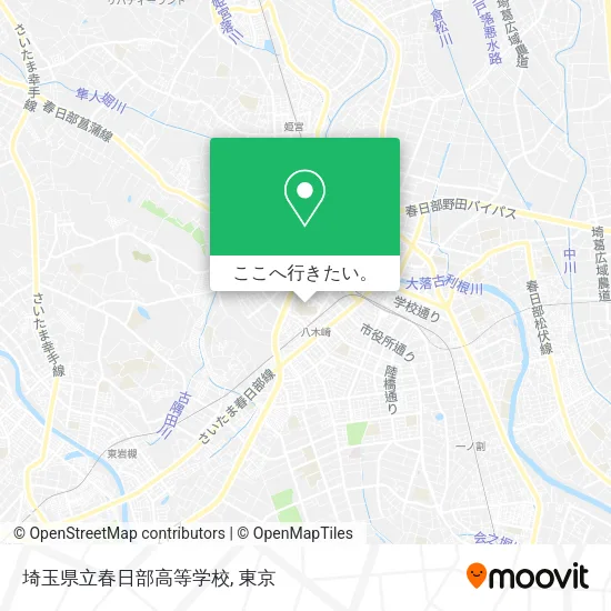 埼玉県立春日部高等学校地図