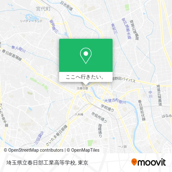 埼玉県立春日部工業高等学校地図