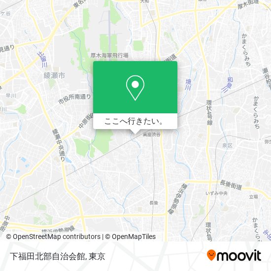 下福田北部自治会館地図