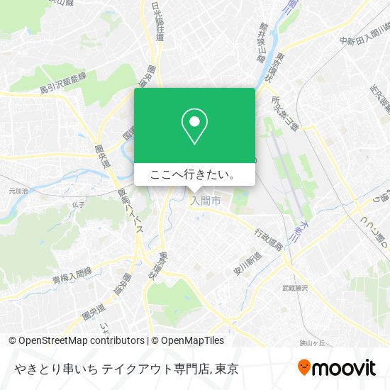 やきとり串いち テイクアウト専門店地図