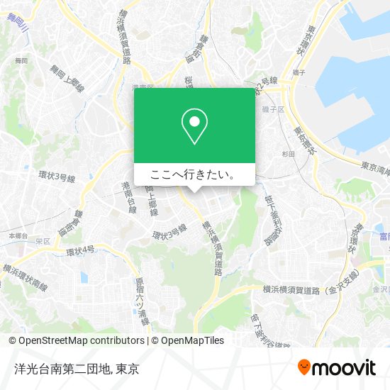 洋光台南第二団地地図