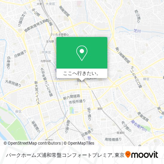 パークホームズ浦和常盤コンフォートプレミア地図