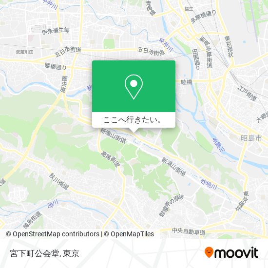 宮下町公会堂地図