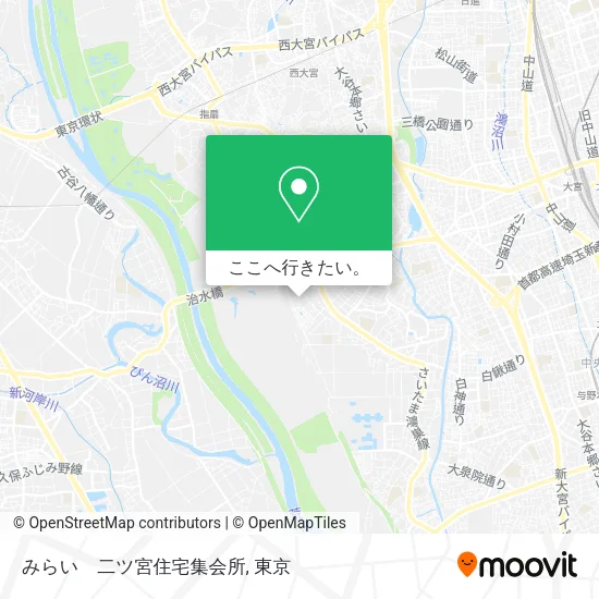 みらい　二ツ宮住宅集会所地図