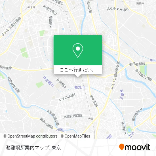 避難場所案内マップ地図