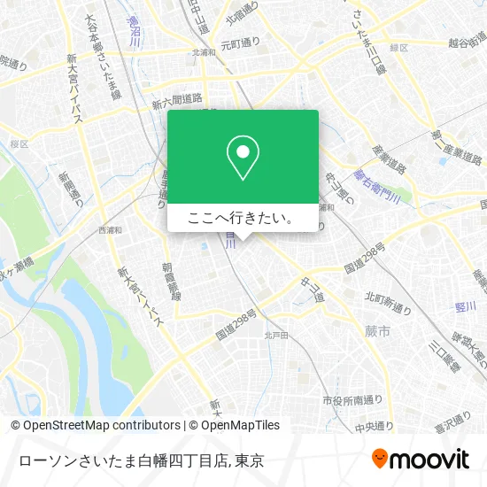 ローソンさいたま白幡四丁目店地図