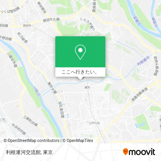 利根運河交流館地図