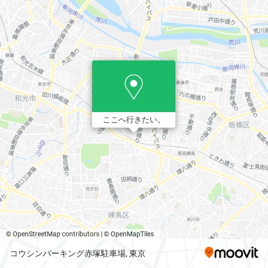 コウシンパーキング赤塚駐車場地図