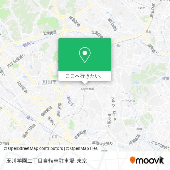 玉川学園二丁目自転車駐車場地図