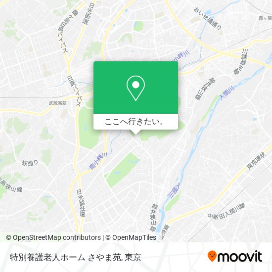 特別養護老人ホーム さやま苑地図