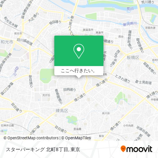 スターパーキング 北町8丁目地図