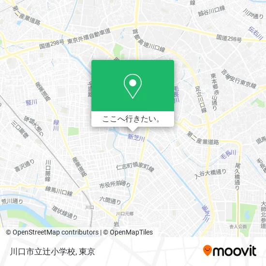 川口市立辻小学校地図