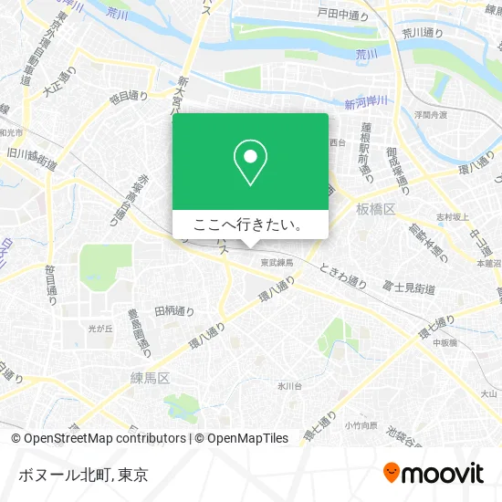 ボヌール北町地図