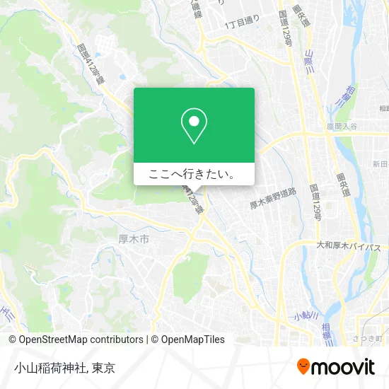 小山稲荷神社地図