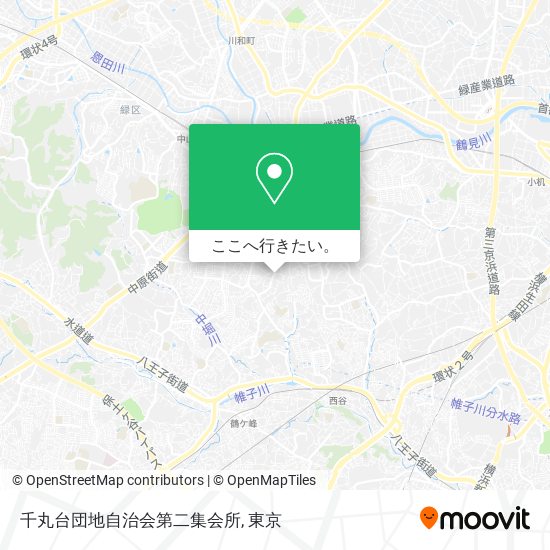 千丸台団地自治会第二集会所地図
