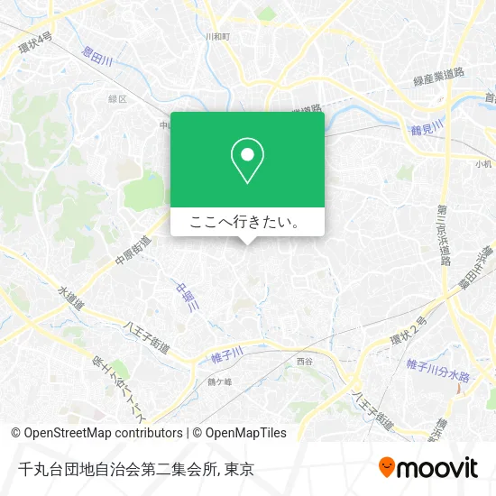 千丸台団地自治会第二集会所地図