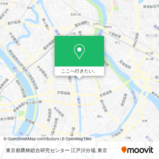 東京都農林総合研究センター 江戸川分場地図