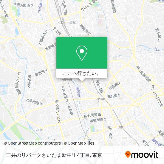 三井のリパークさいたま新中里4丁目地図