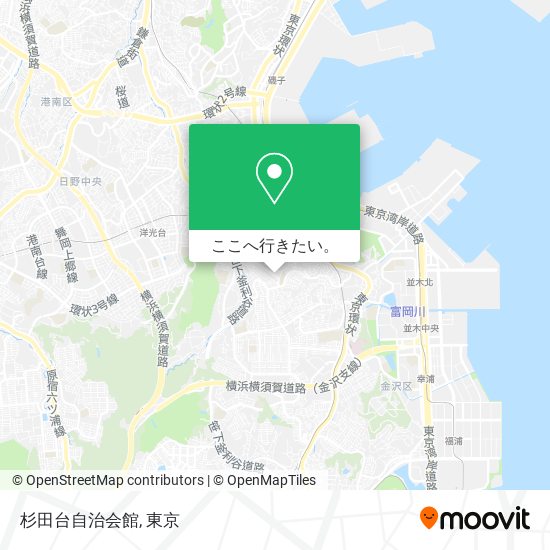 杉田台自治会館地図