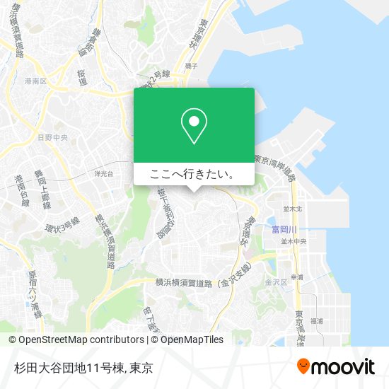 杉田大谷団地11号棟地図