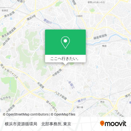 横浜市資源循環局　北部事務所地図