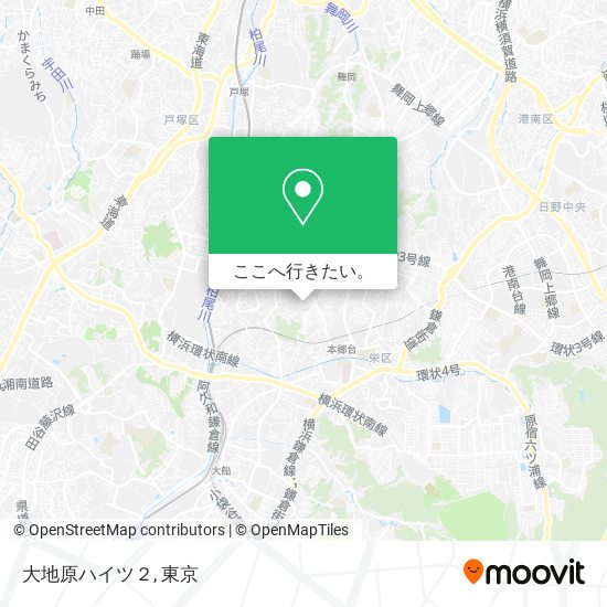 大地原ハイツ２地図