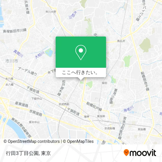 行田3丁目公園地図