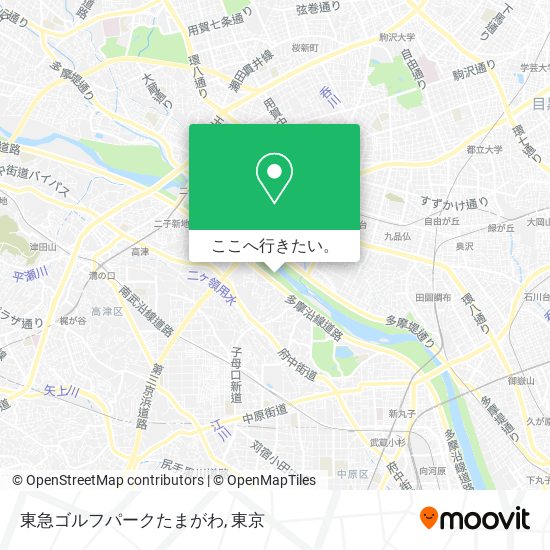 東急ゴルフパークたまがわ地図