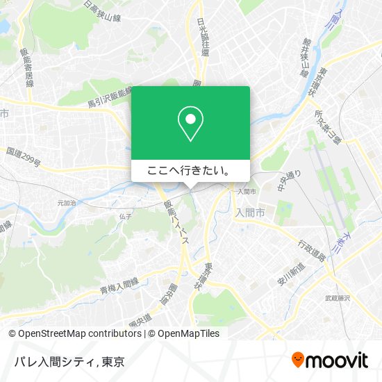 パレ入間シティ地図