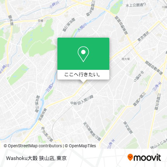 Washoku大穀 狭山店地図