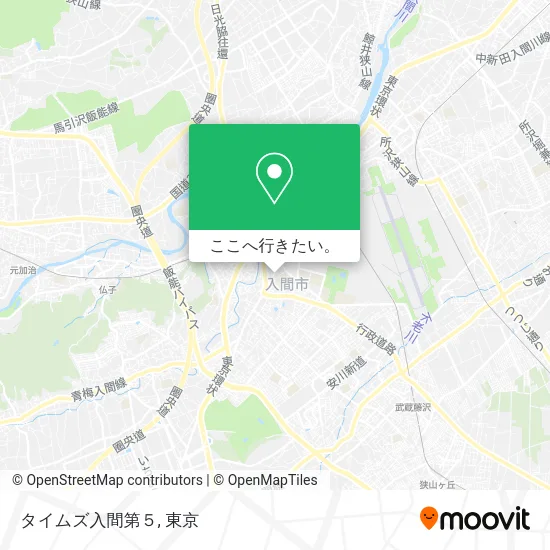 タイムズ入間第５地図
