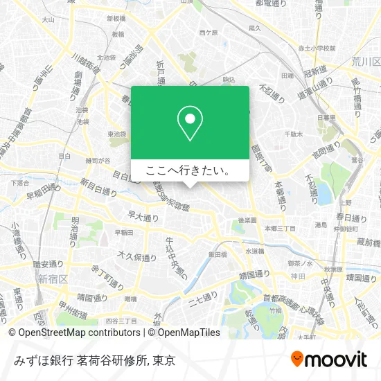 みずほ銀行 茗荷谷研修所地図