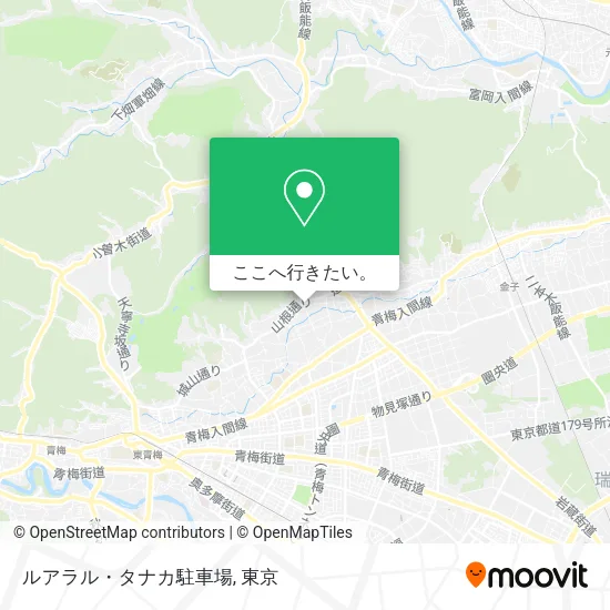 ルアラル・タナカ駐車場地図