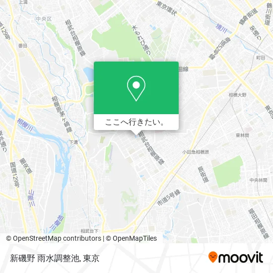 新磯野 雨水調整池地図