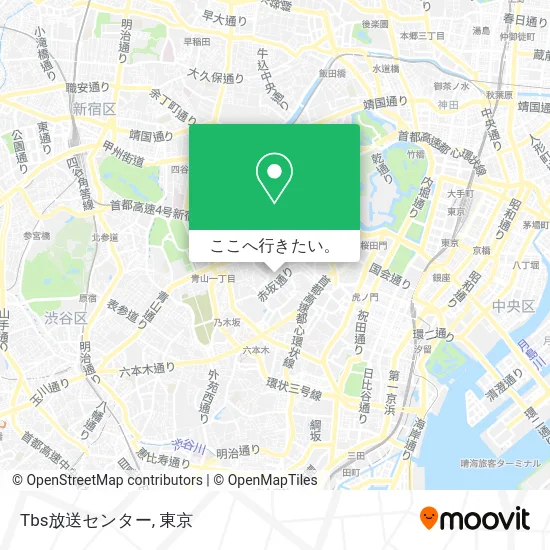 Tbs放送センター地図