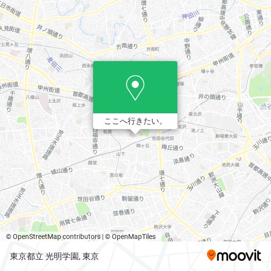 東京都立 光明学園地図