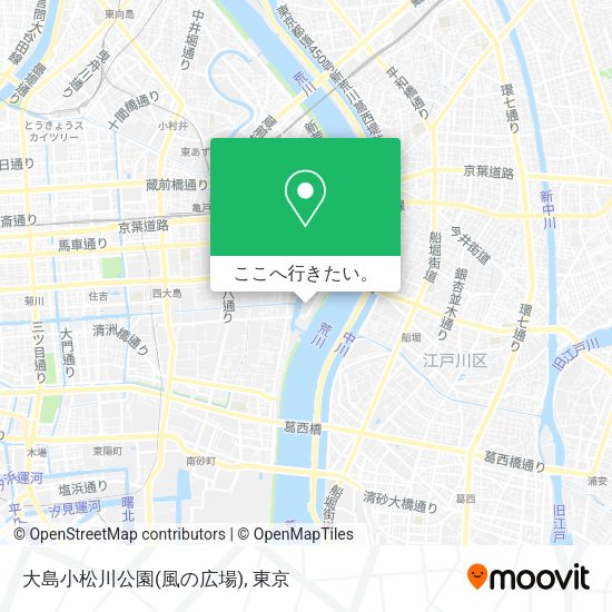 大島小松川公園(風の広場)地図